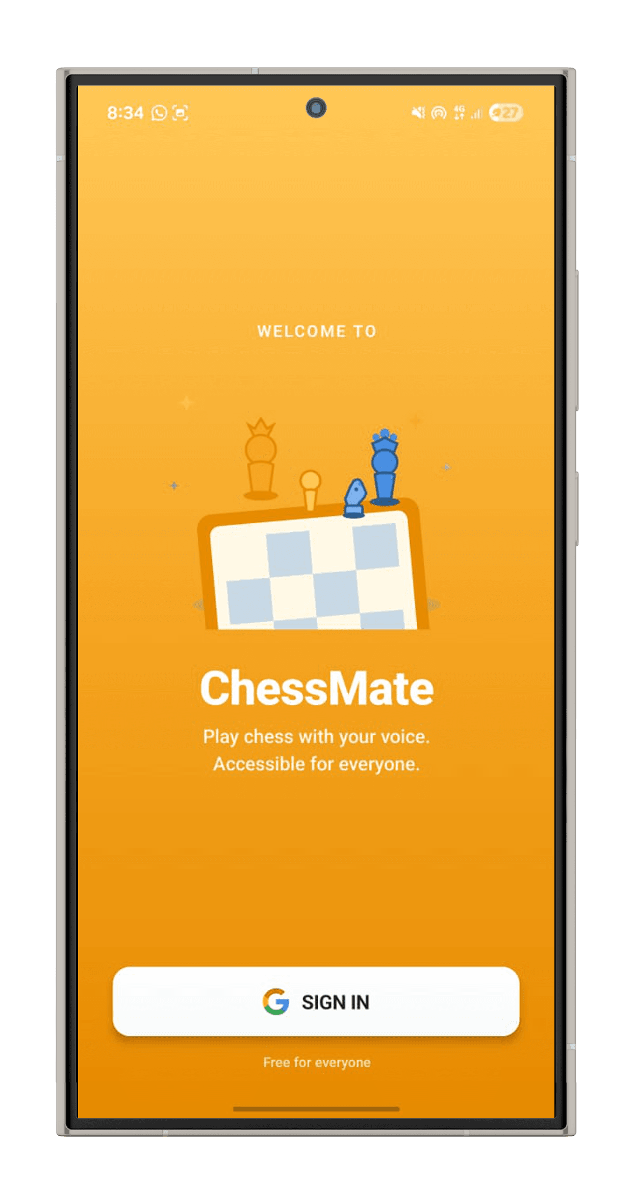 VoiceMate Chess App Background